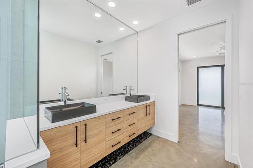 Previously built bathroom