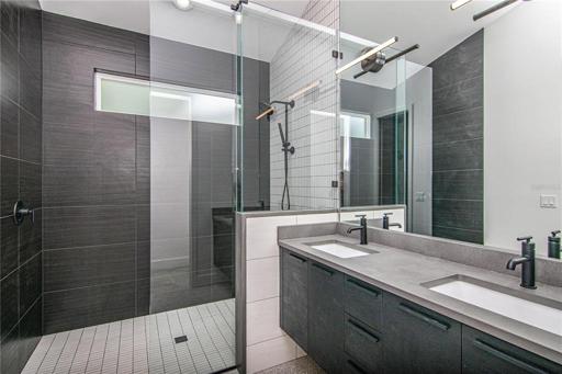 Previously built bathroom