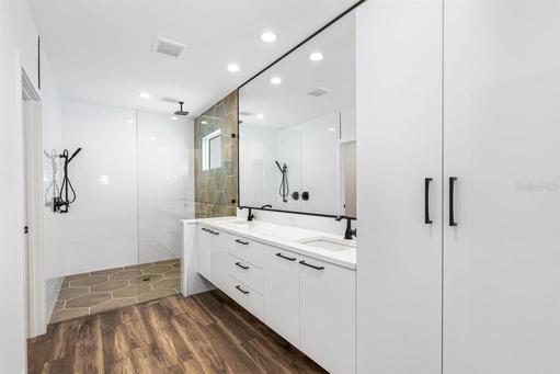 Previously built bathroom