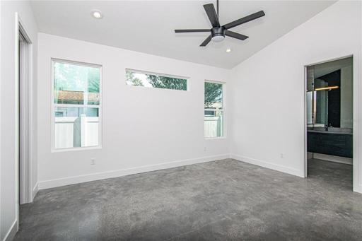 Previously built master bedroom