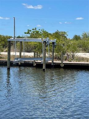 View of property from across canal