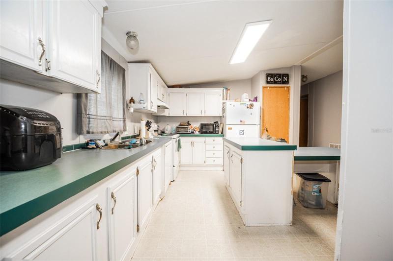 Kitchen with ample counter space and island