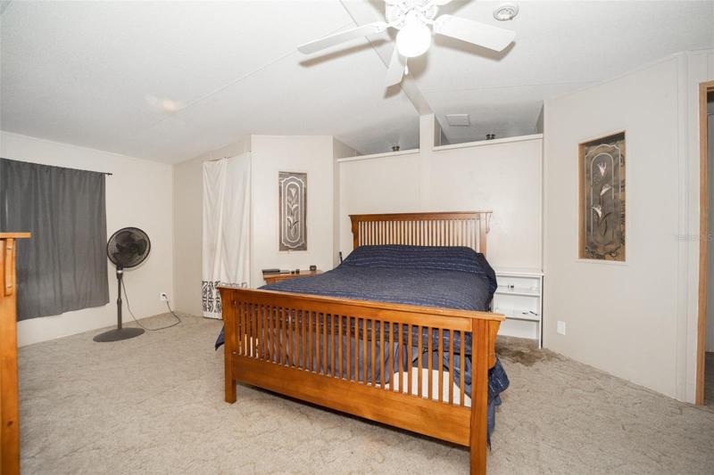 Spacious master bedroom