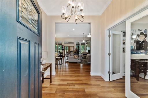 Looking into foyer from front door