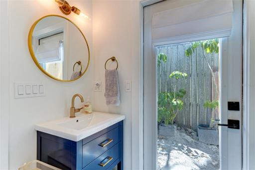 Access to outdoor shower