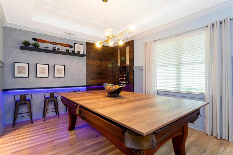 FORMAL DINING ROOM WITH POOL TABLE