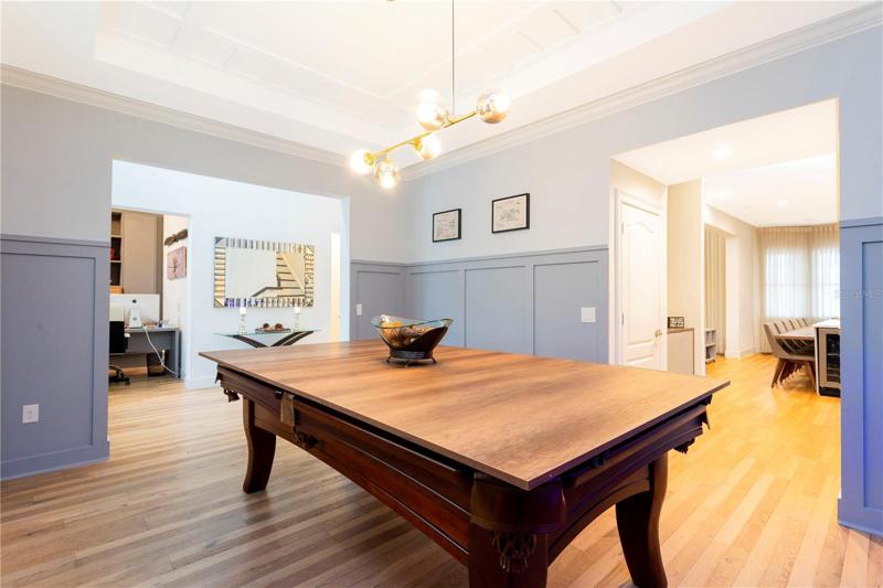 FORMAL DINING ROOM WITH POOL TABLE