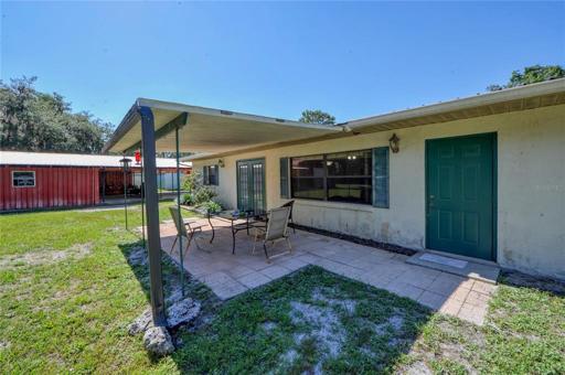 rear patio