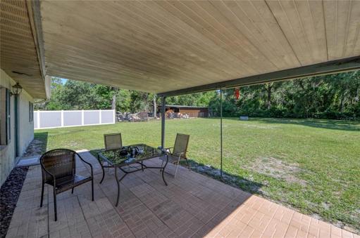 rear patio