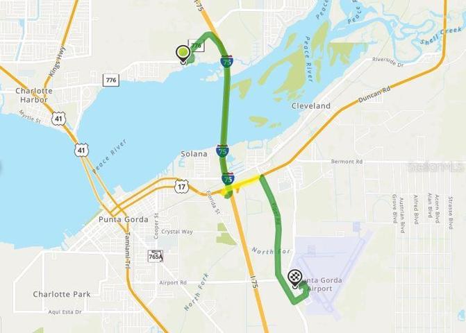 About 12 minutes to Punta Gorda Airport