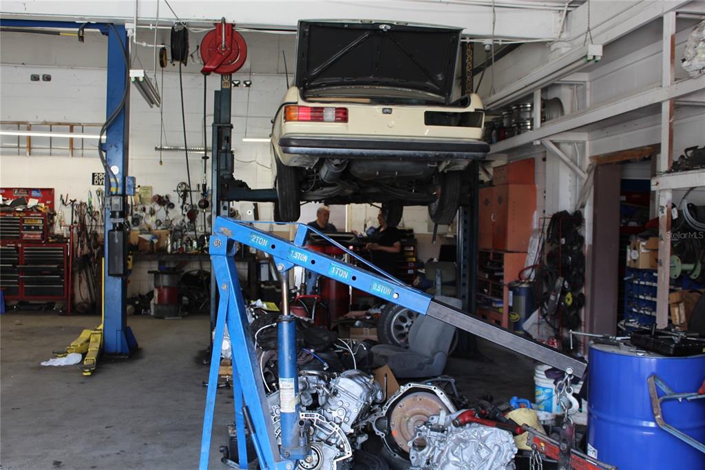 Two lifts in shop