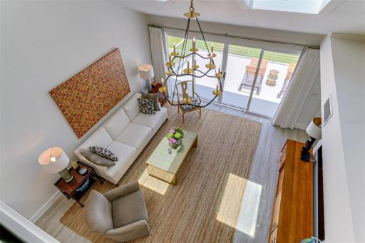 View down from loft 