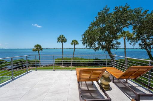View from Family Room onto 2nd floor patio