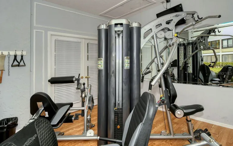 The 2nd of two fitness rooms in the complex.