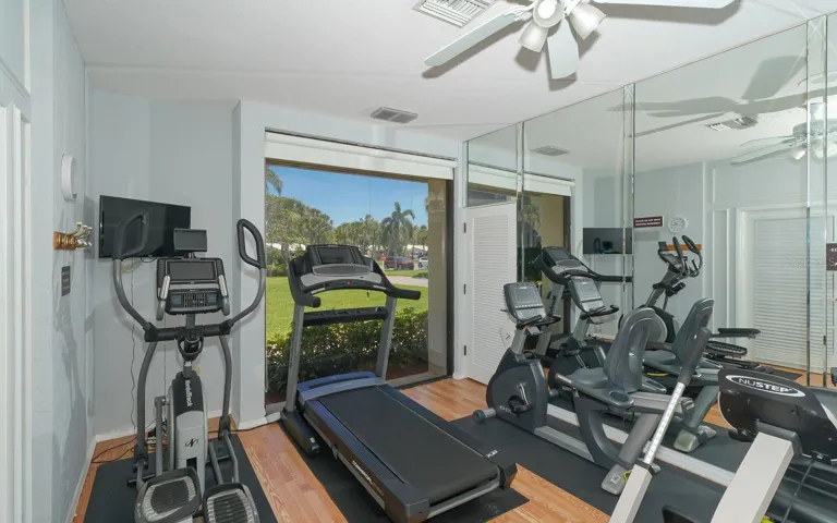 One of 2 fitness rooms in the clubhouse.