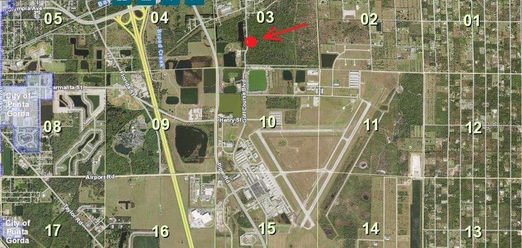 Location near Punta Gorda Airport