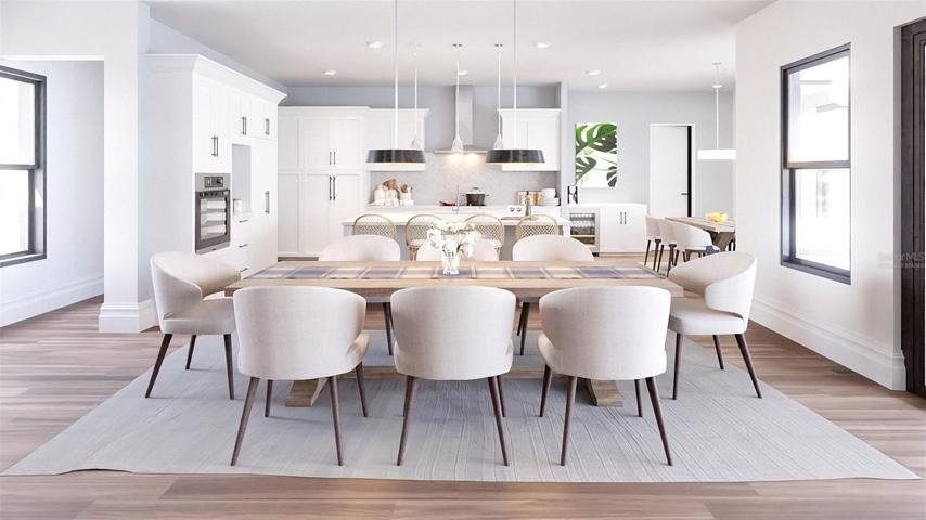 Key Largo 3551 kitchen. Rendering, to be built. Virtually staged.