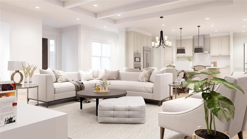 Key Largo 3569 model. Rendering, to be built. Virtually staged.
