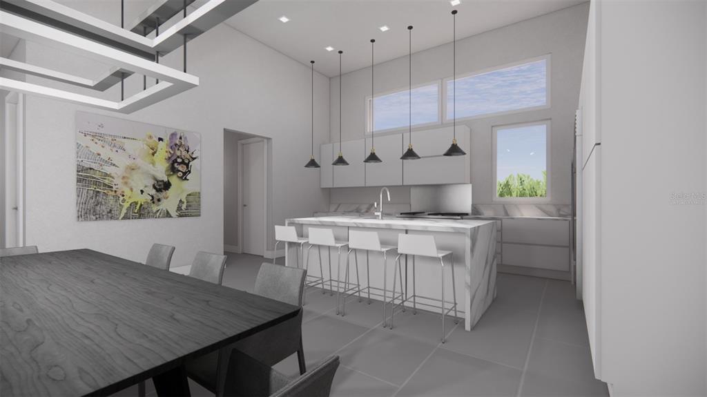 Kitchen/Dining AreaVirtually Staged