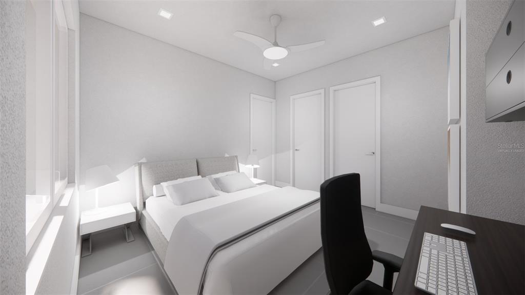 BedroomVirtually Staged