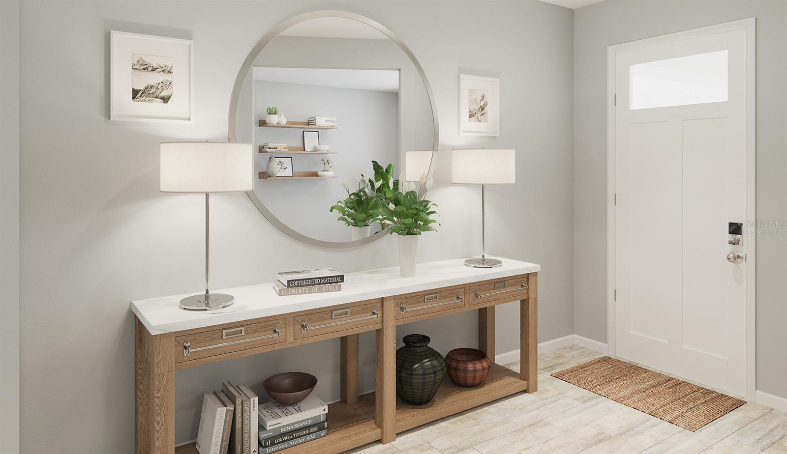 *Virtually Staged* Foyer