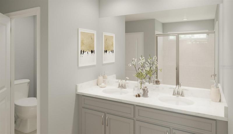 *Virtually Staged* Owners Bath