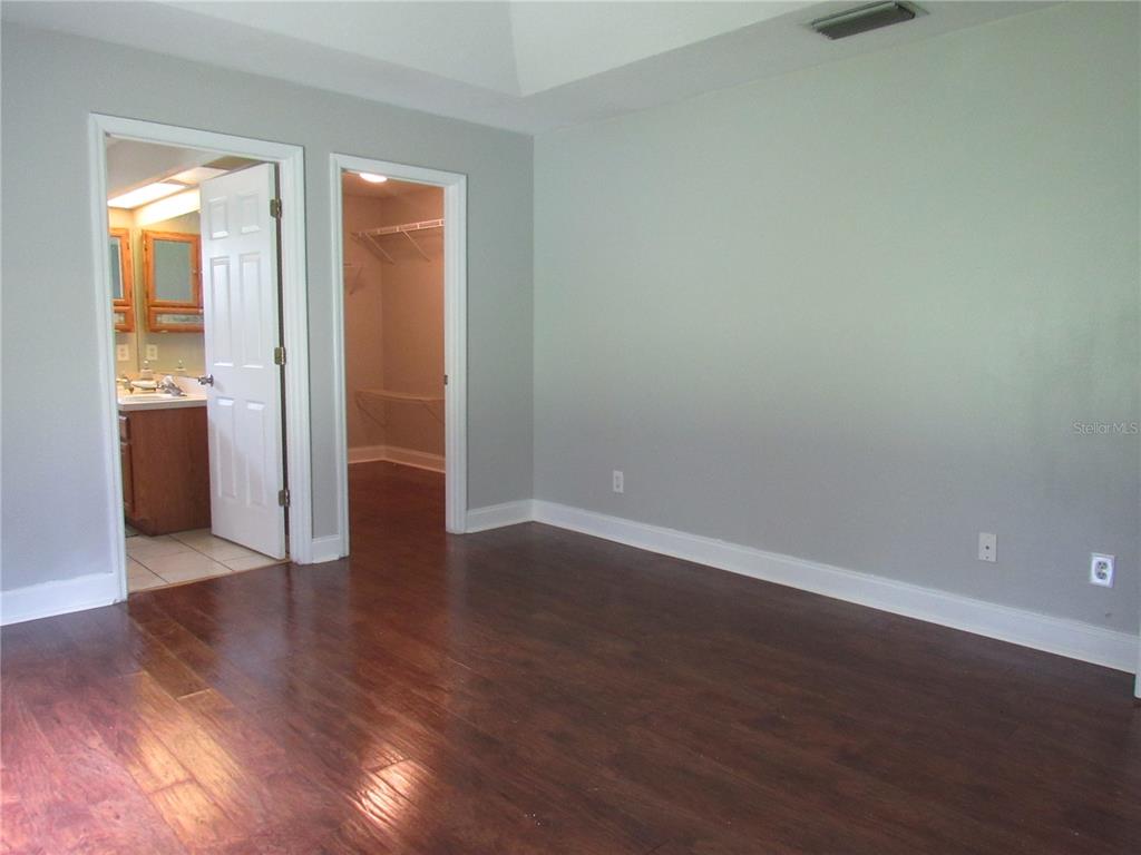Master bedroom  walk in closet