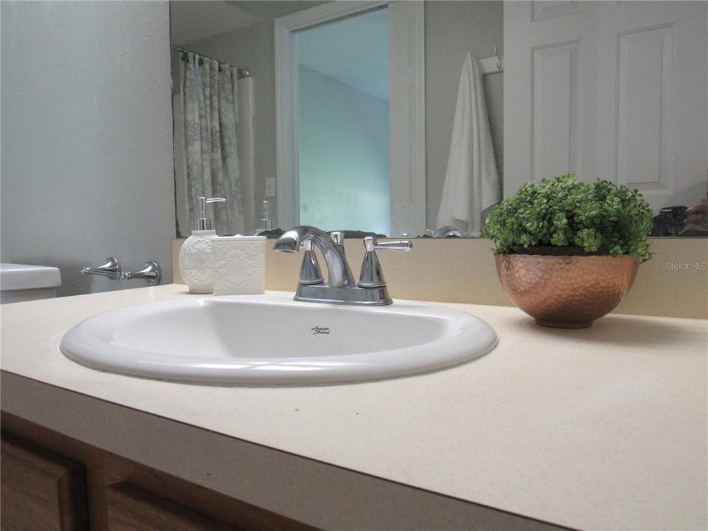 Hallway bath vanity