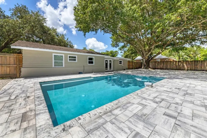 Pool and pavers for play! (pool is not heated)