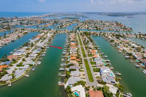 Aerial looking north toward John's Pass