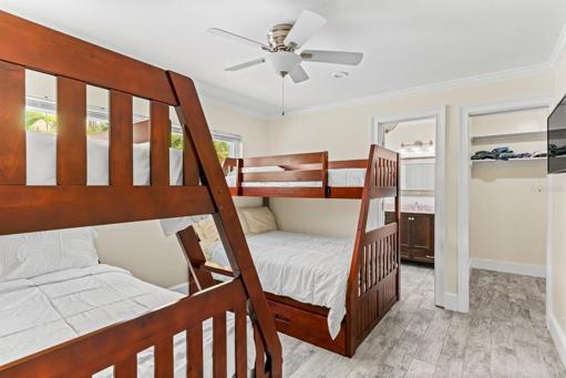 Bedroom 3 with ensuite bathroom and walk in closet