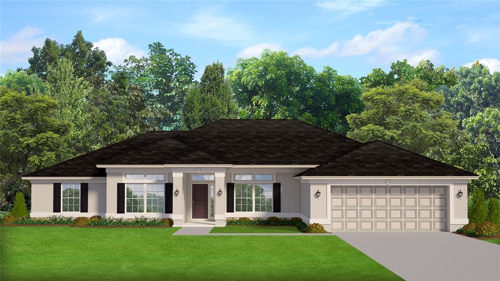 Rendering of home.   Colors and upgrades will vary.