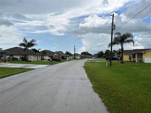 Facing Northeast looking up Satsuma drive