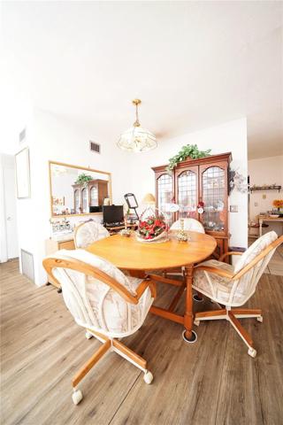 Dinette with Water-Resistant Vinyl Flooring