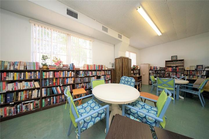 Library inside the clubhouse