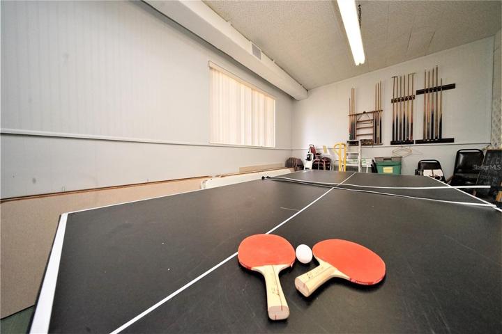 Table-Tenis inside the clubhouse.