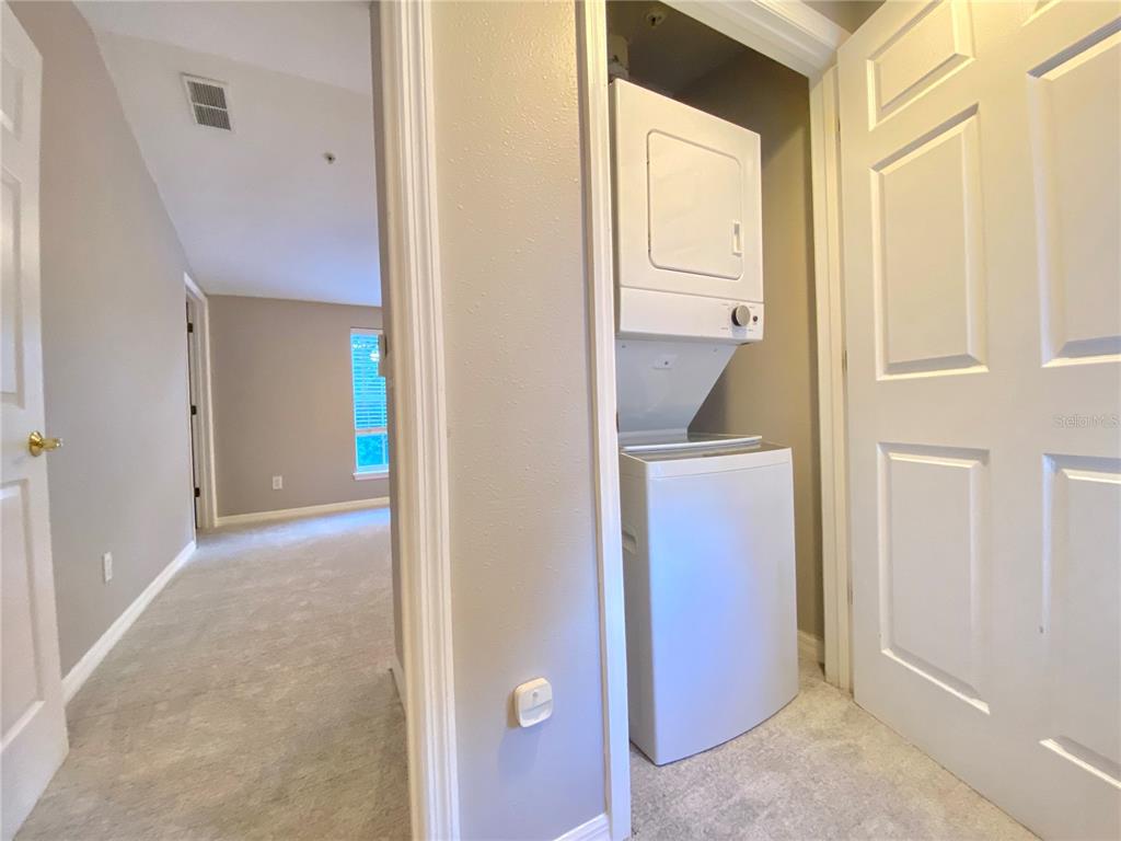 In unit stackable washer and dryer