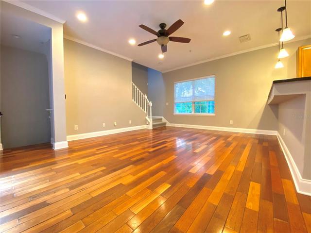Kitchen open to living room