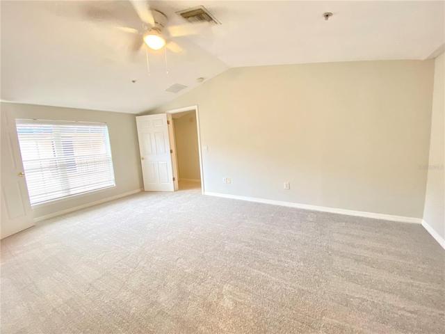 Master Bedroom with new carpets, large walk in closet, and on suite bathroom