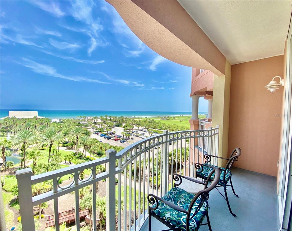 Ocean view from balcony