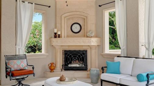 Lanai Fireplace