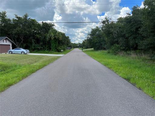 View looking north on Cazenovia St in front of the lot