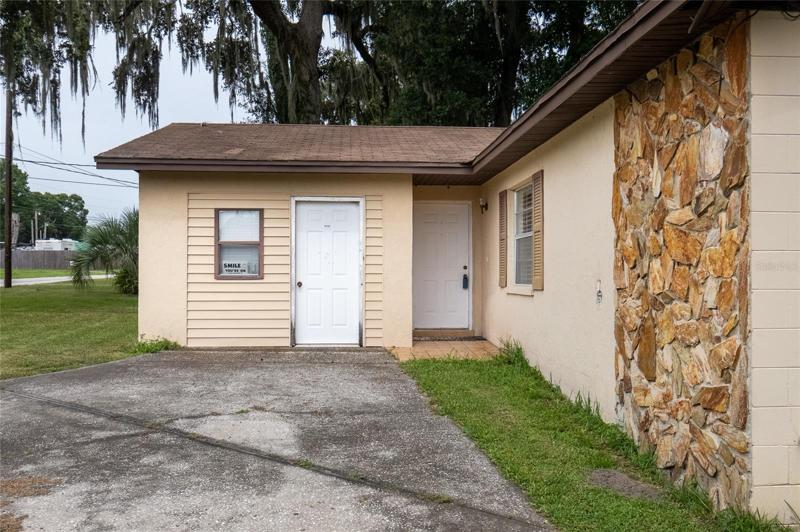 Left is utility entry