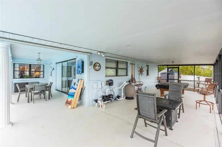 Plenty of covered space to enjoy the outdoors without the sun.