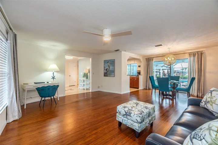 Formal living/dining area.