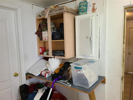 Cabinet in laundry room 