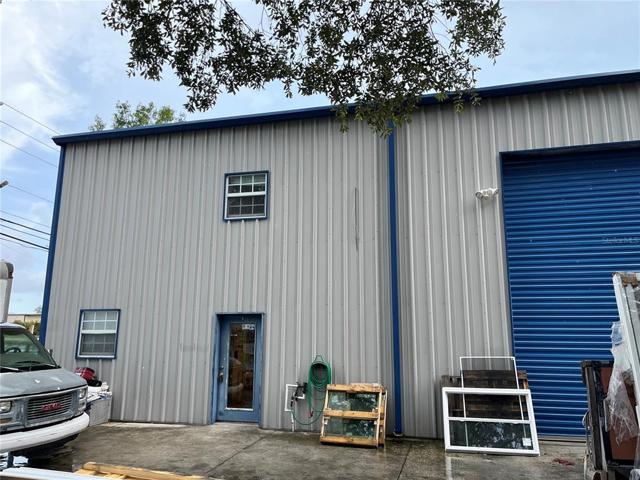 Office entry door and high bay door