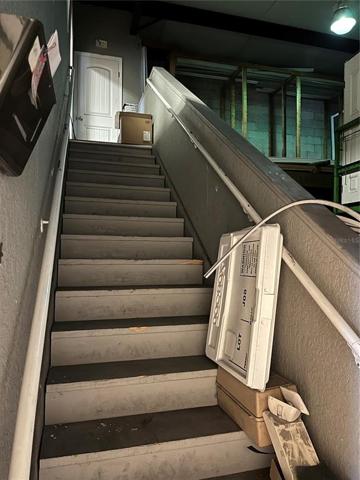 Stairway to upstairs offices