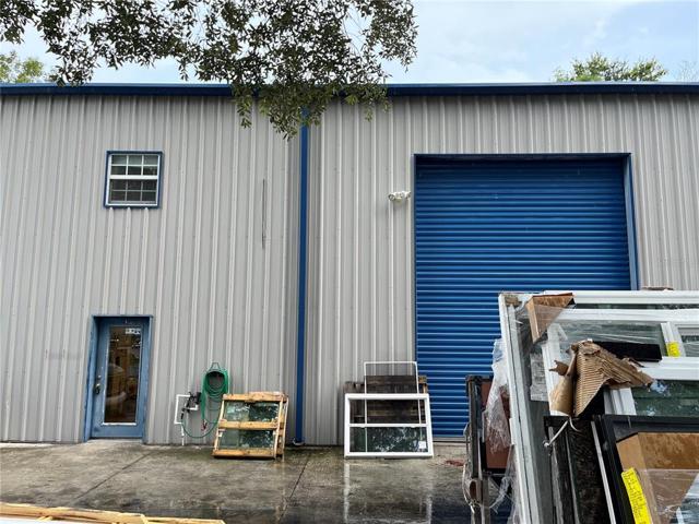 Office entry door and high bay door