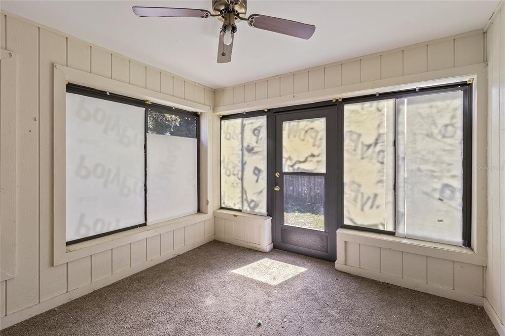 Sunroom - add a closet to convert to 3rd bedroom.